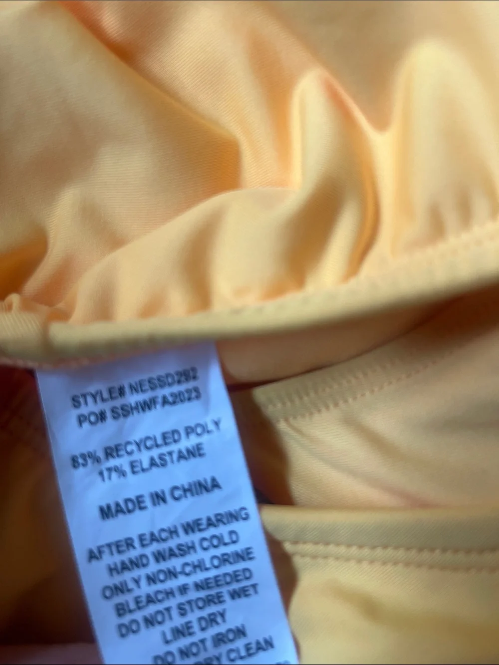 NWOT Nike Yellow One Piece Swimsuit S